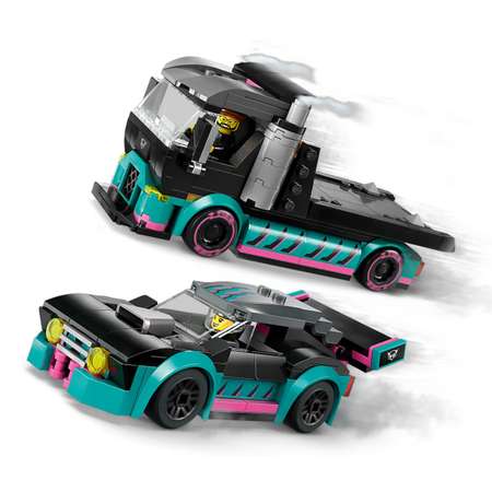 Конструктор LEGO City Race Car and Car Carrier Truck блочный