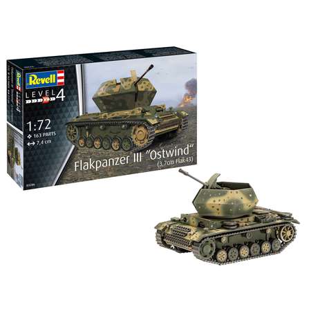 Сборная модель Revell Самоходная артиллерийская установка Flakpanzer III Ostwind