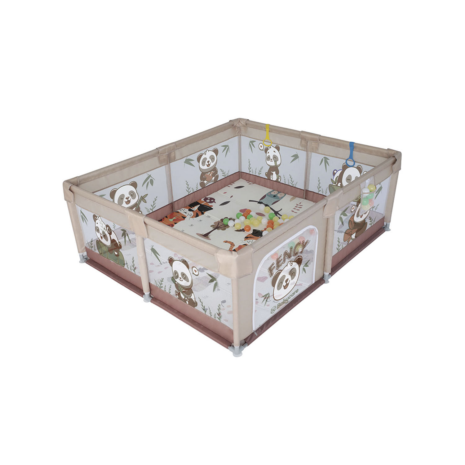 Манеж BabyCare Fancy 120х160 YP01 бежево коричневый - фото 2