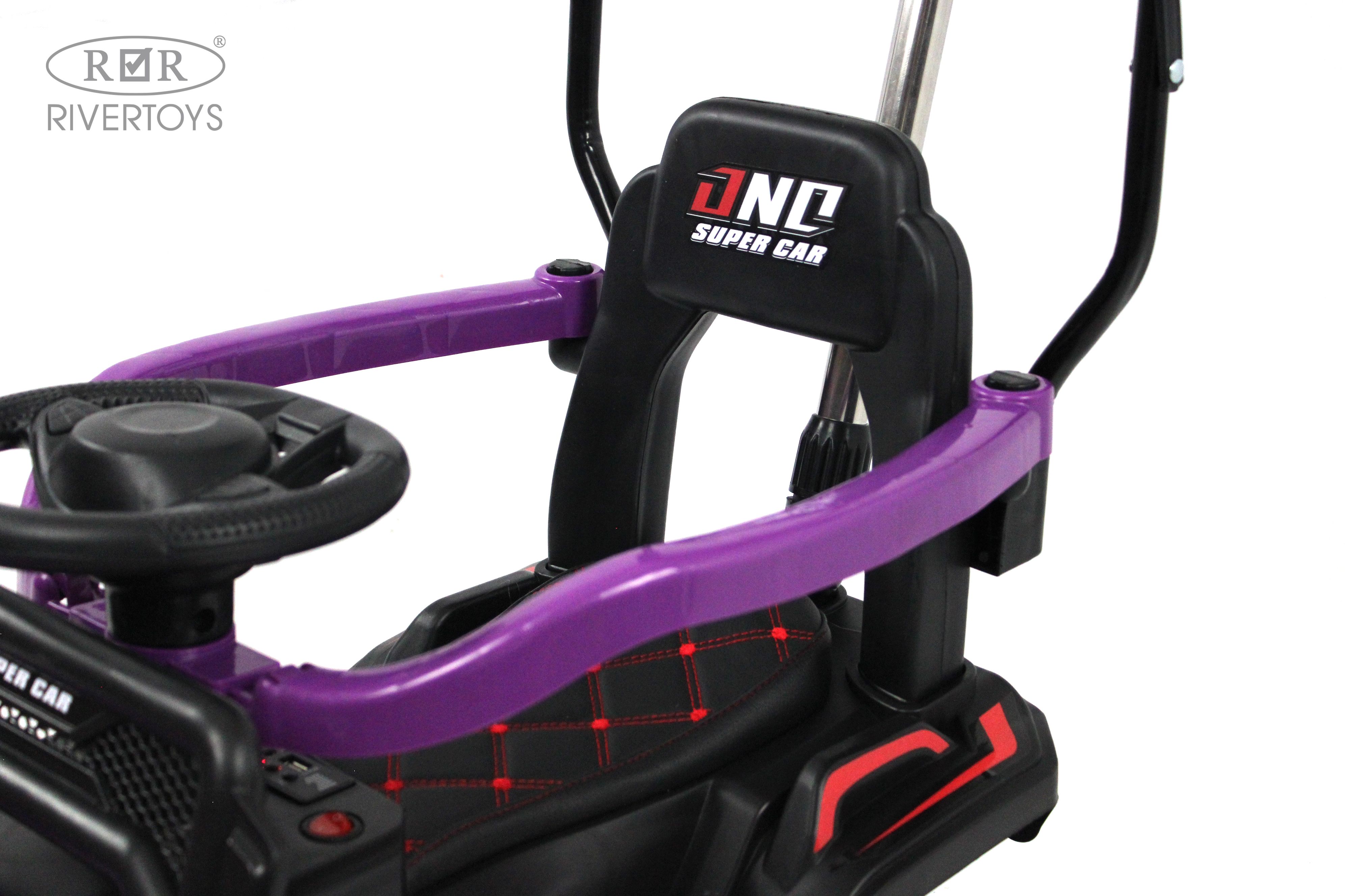 Электромобиль RIVERTOYS G005GG-VIOLET С пультом ДУ - фото 5