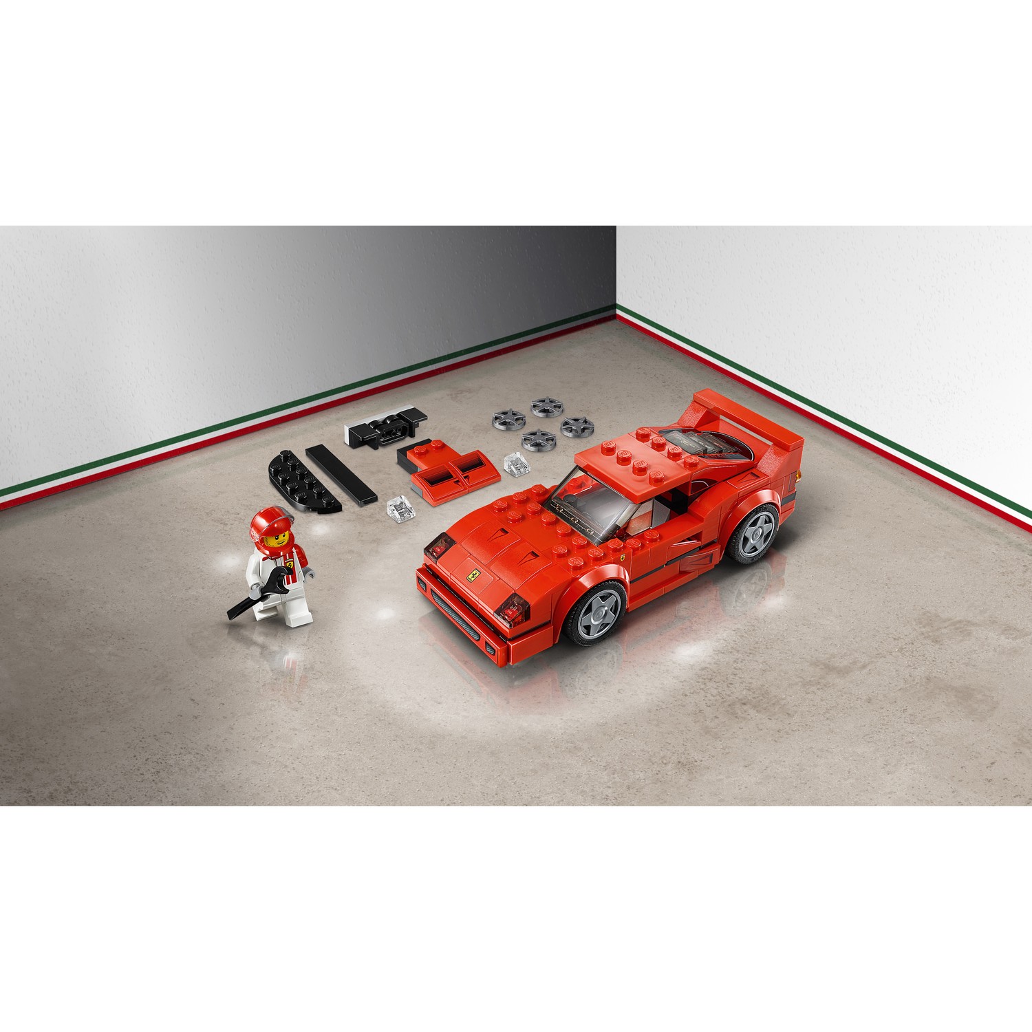Конструктор LEGO Speed Champions Ferrari F40 Competizione блочный - фото 8