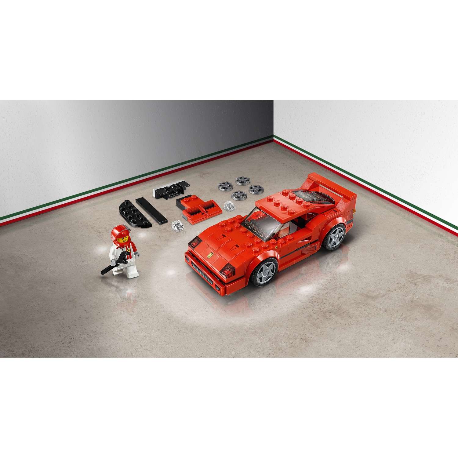 Конструктор LEGO Speed Champions Ferrari F40 Competizione блочный - фото 8