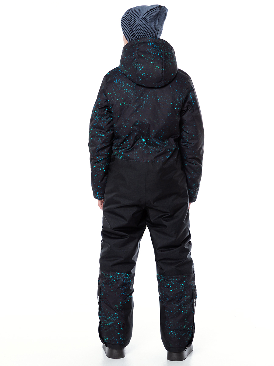 Комбинезон NIKASTYLE 8з5724 черный/бирюза - фото 3