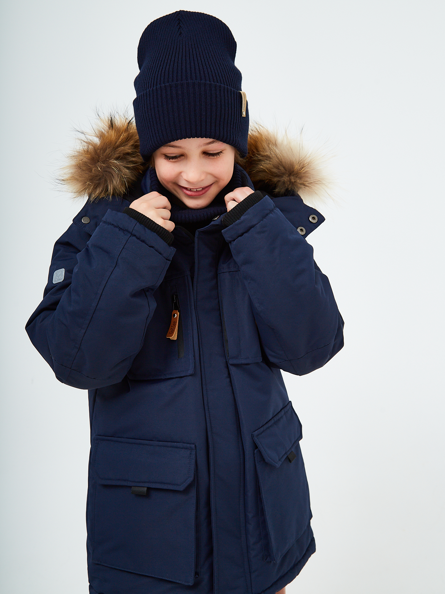 Шапка и снуд KUBRIO KU-H-52-lopata-DblueB - фото 11