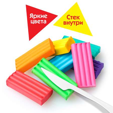 Пластилин Пифагор 24 цв.