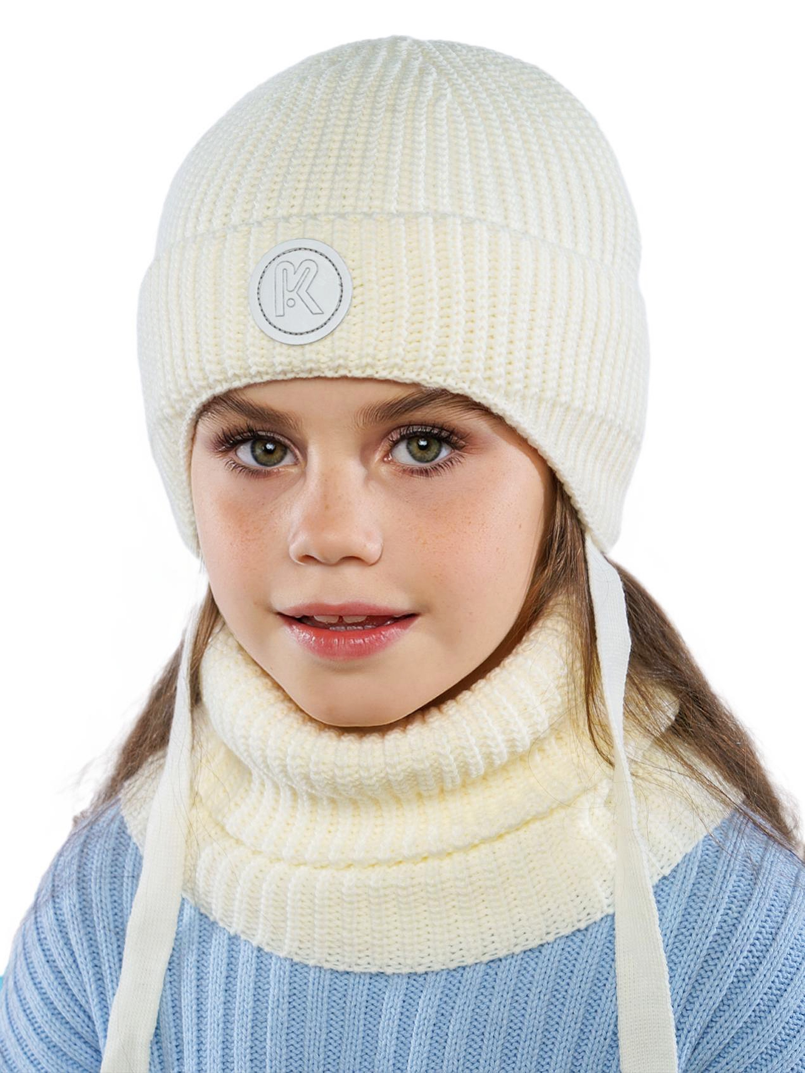 Шапка и снуд ПриКиндер U-W_221229 Цвет: Молоко - фото 11