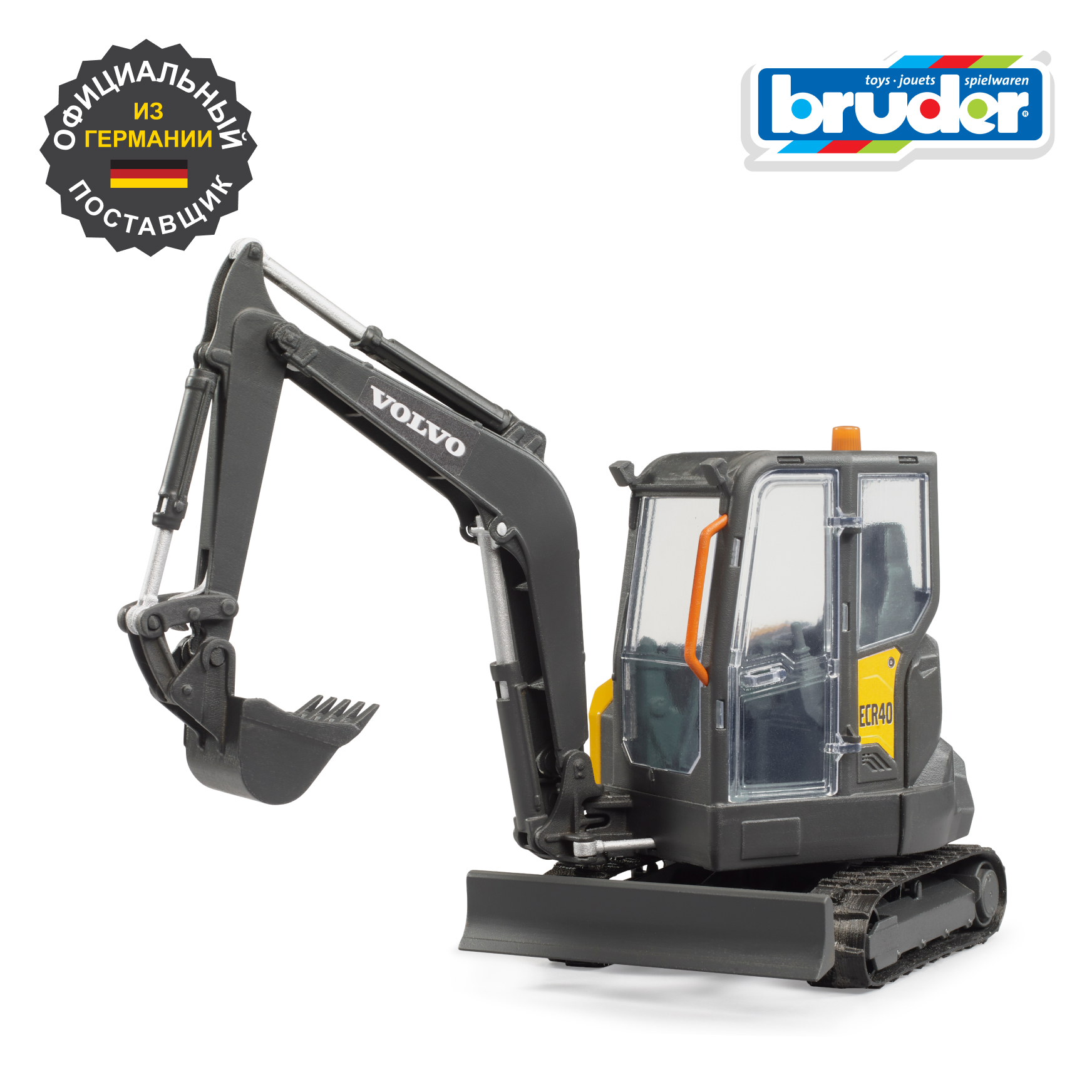 Экскаватор Bruder Volvo ECR40 02-465 - фото 1