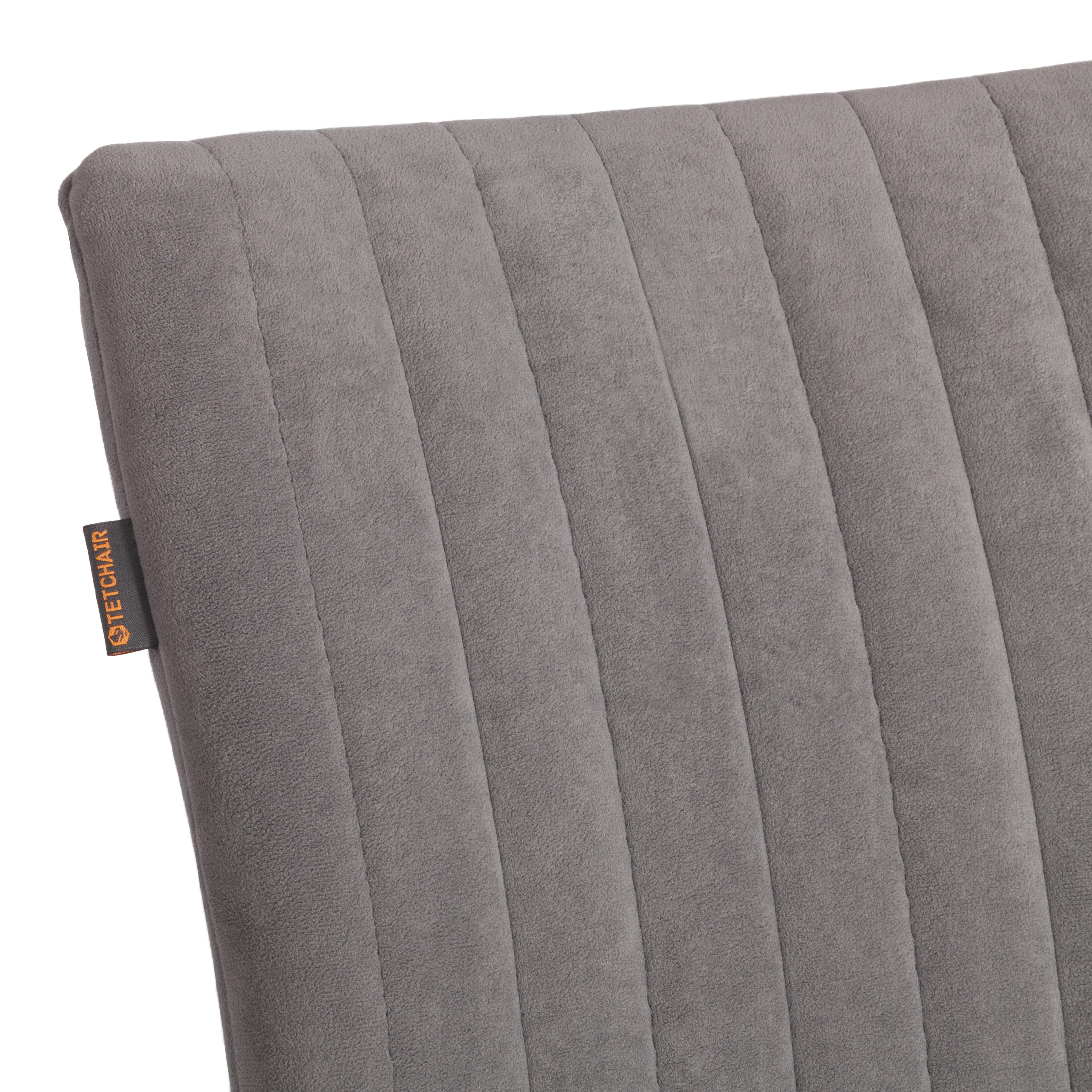 Стул TETCHAIR велюр серый/черный 1 шт. - фото 10