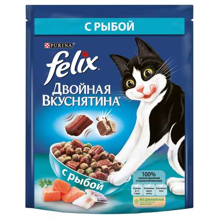 Корм для кошек Felix Двойная вкуснятина рыба 300г