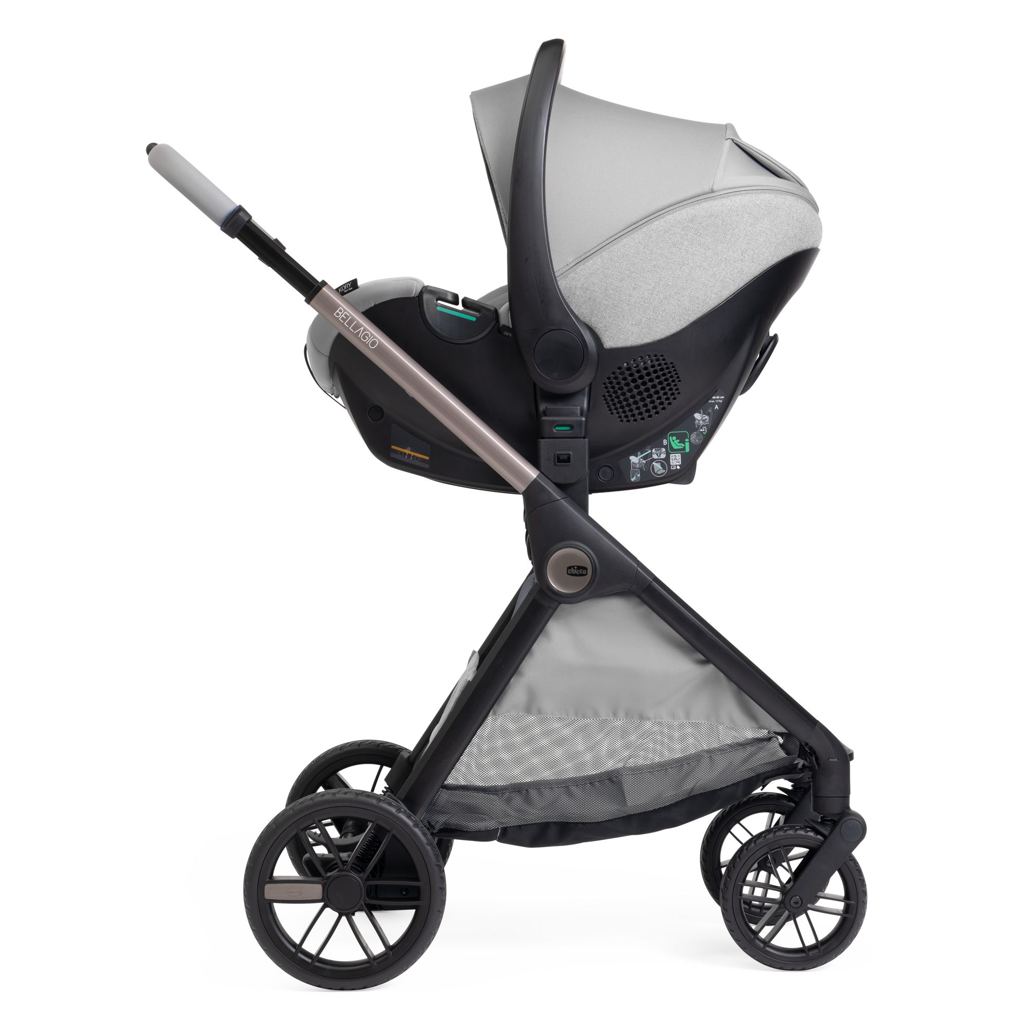 Коляска прогулочная Chicco серый - фото 19