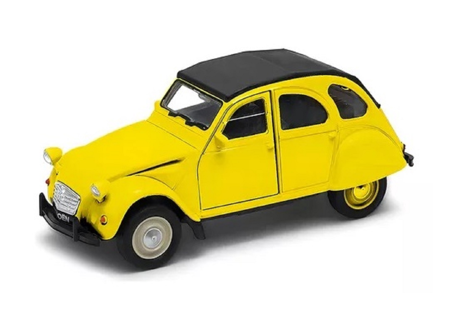 Автомобиль Welly Citroen 2CV Sof-top желтый 1:38 43625H-W-Y - фото 1