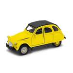 Автомобиль Welly Citroen 2CV Sof-top желтый 1:38