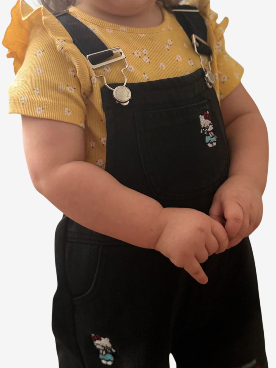 Полукомбинезон iUkoworld Джинсовый полукомбинезон детский утепленный - фото 4