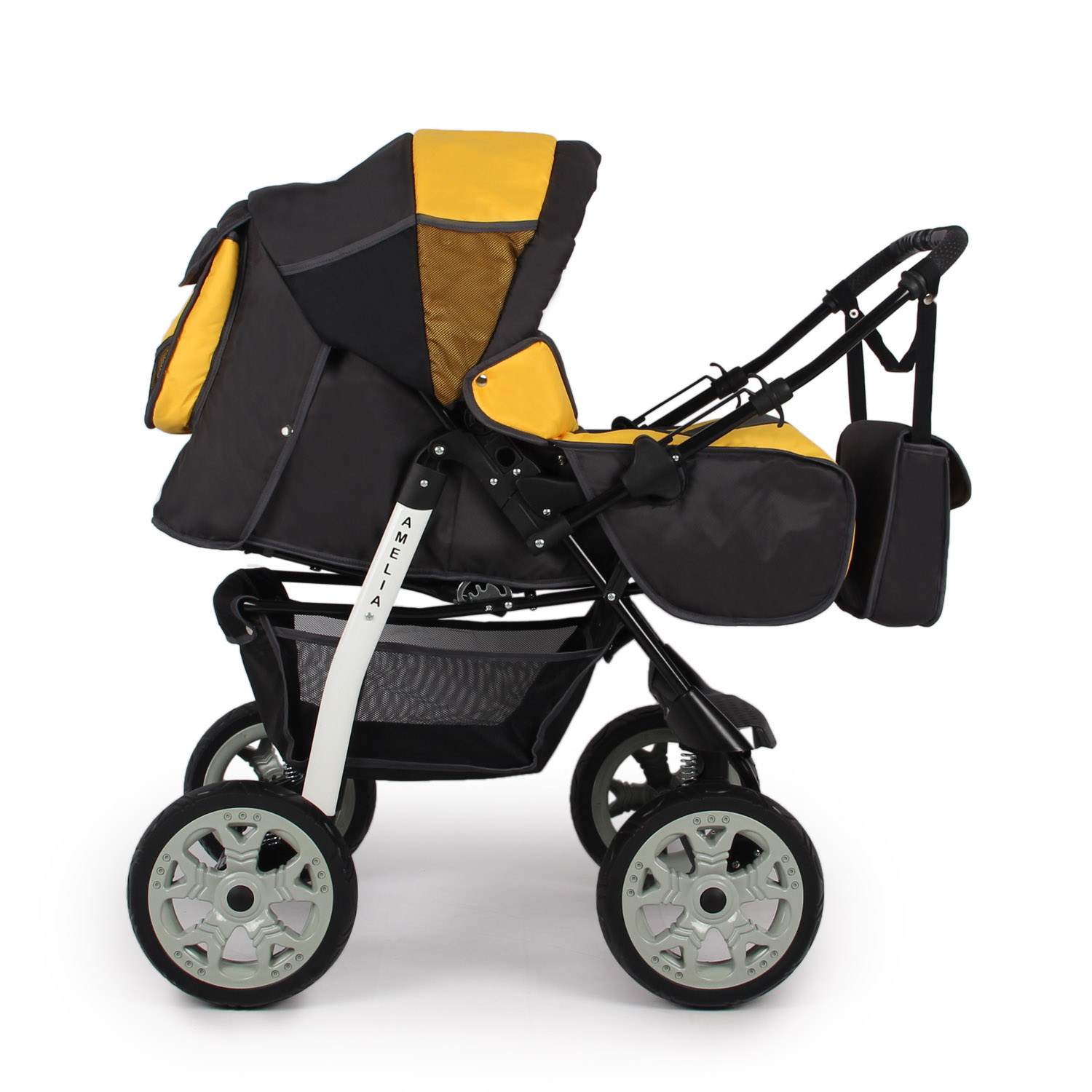 Коляска трансформер alis Amelia желтый - фото 3