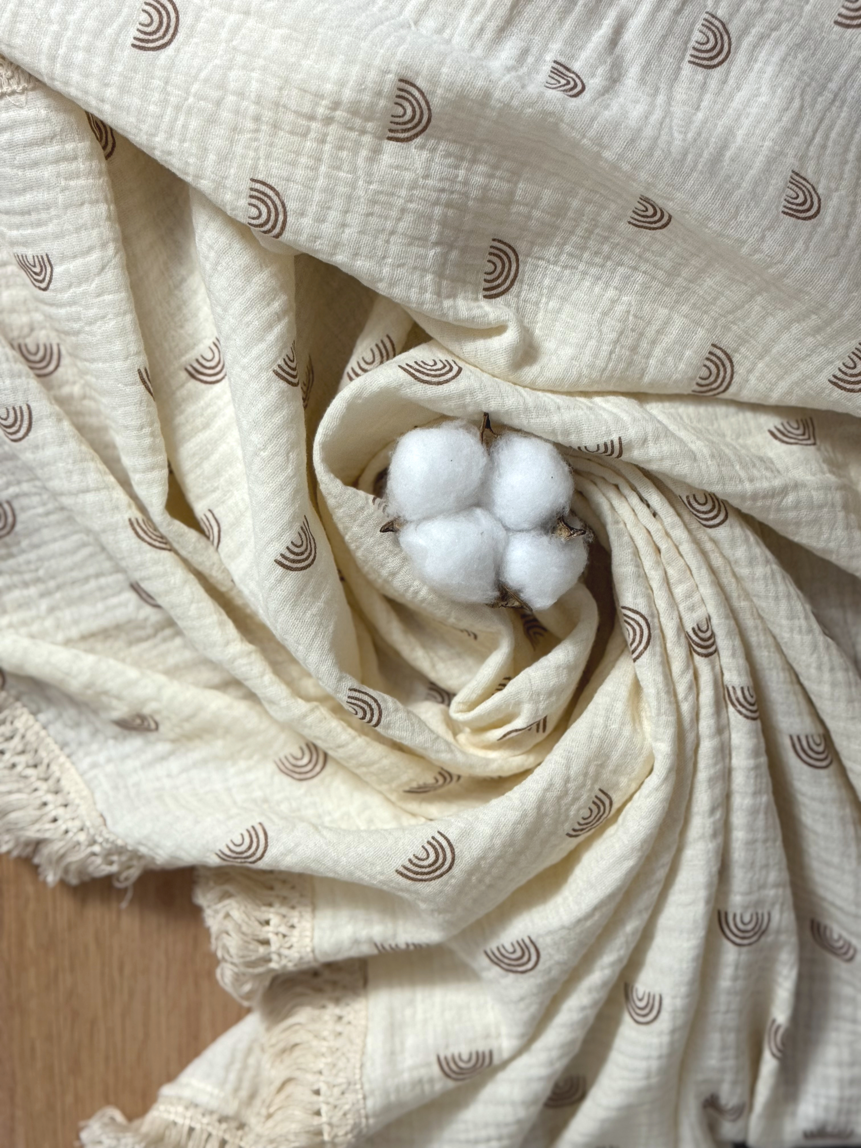 Плед Ладушки муслиновый 100 x 130 см муслин - фото 1