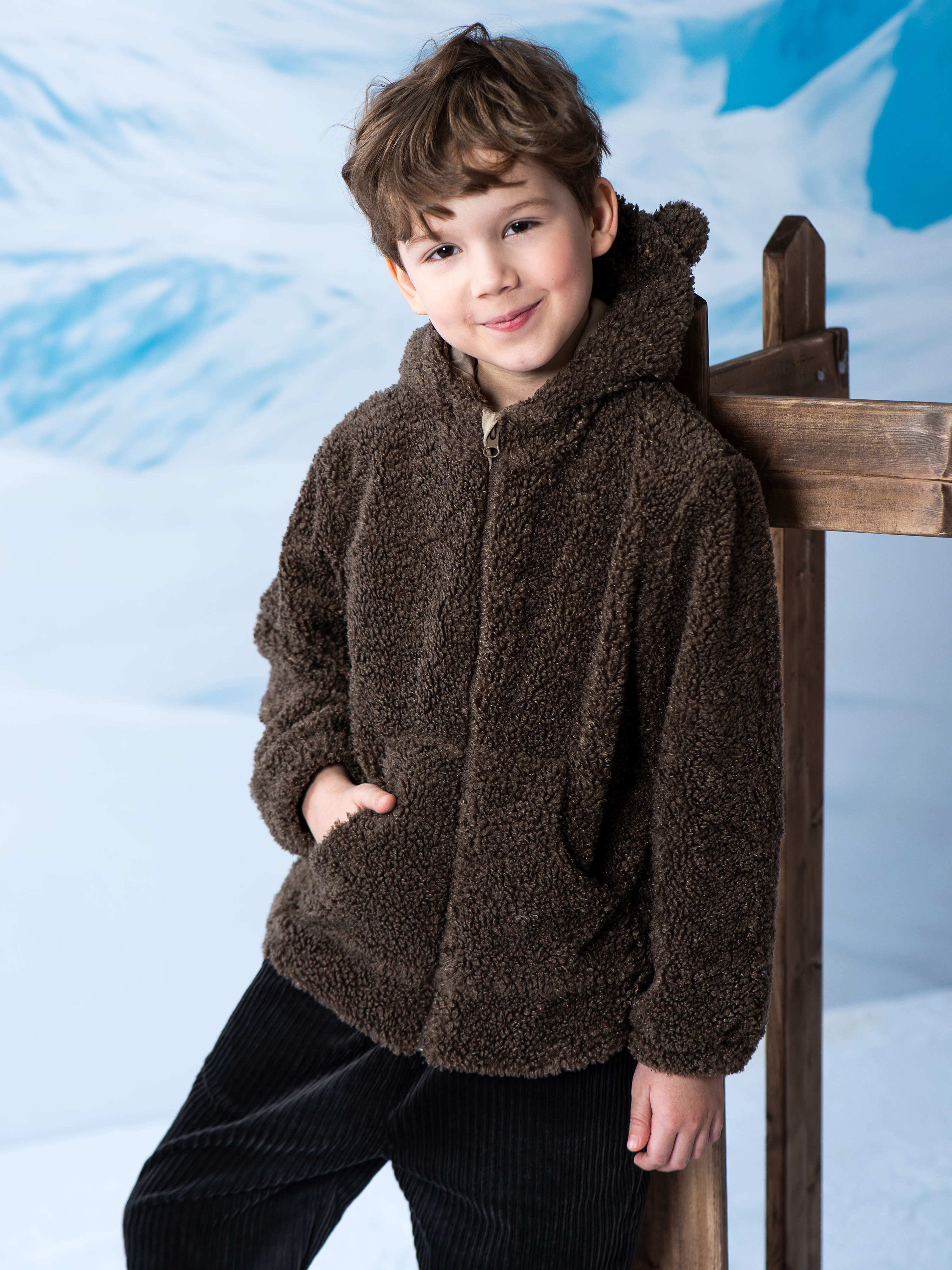 Толстовка LisaWeta FC-01-24 коричневый - фото 2