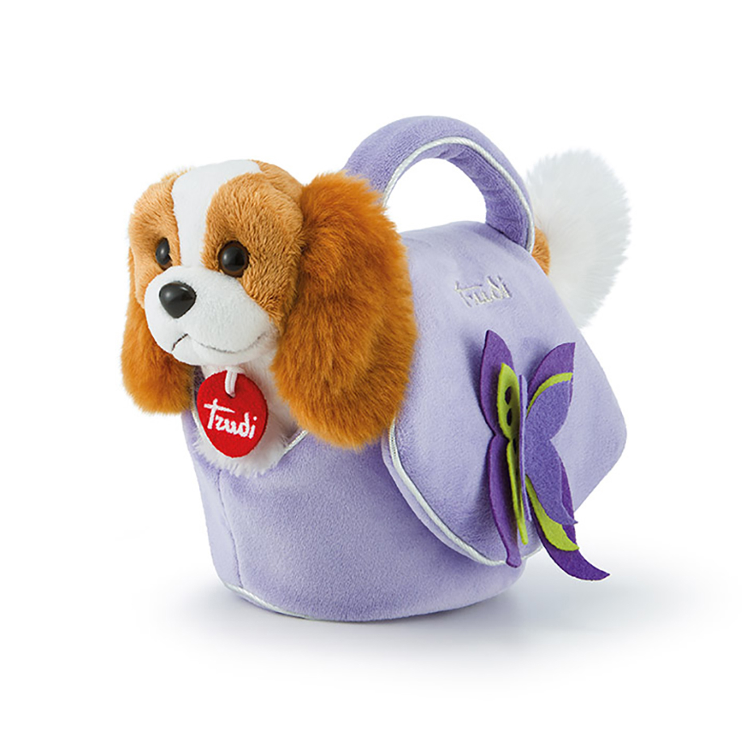 Мягкая игрушка Trudi Щенок спаниеля в сумочке 26см - фото 5