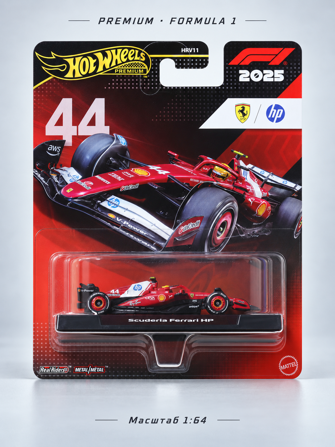 Болид Hot Wheels Premium Formula 1 JKD86 1:64 JKD86 - фото 1