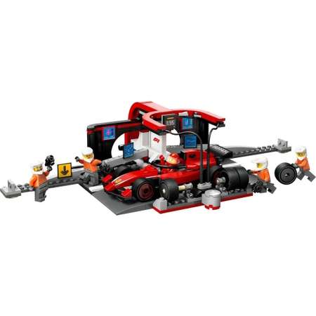 Конструктор LEGO City Формула 1 Питстоп Ferrari Car блочный