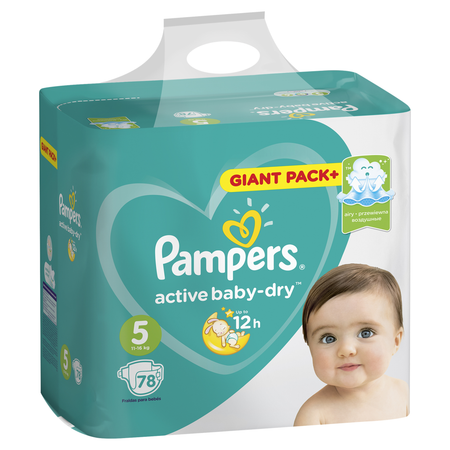 Подгузники Pampers Active Baby-Dry 5 (11-16 кг) 78 шт.