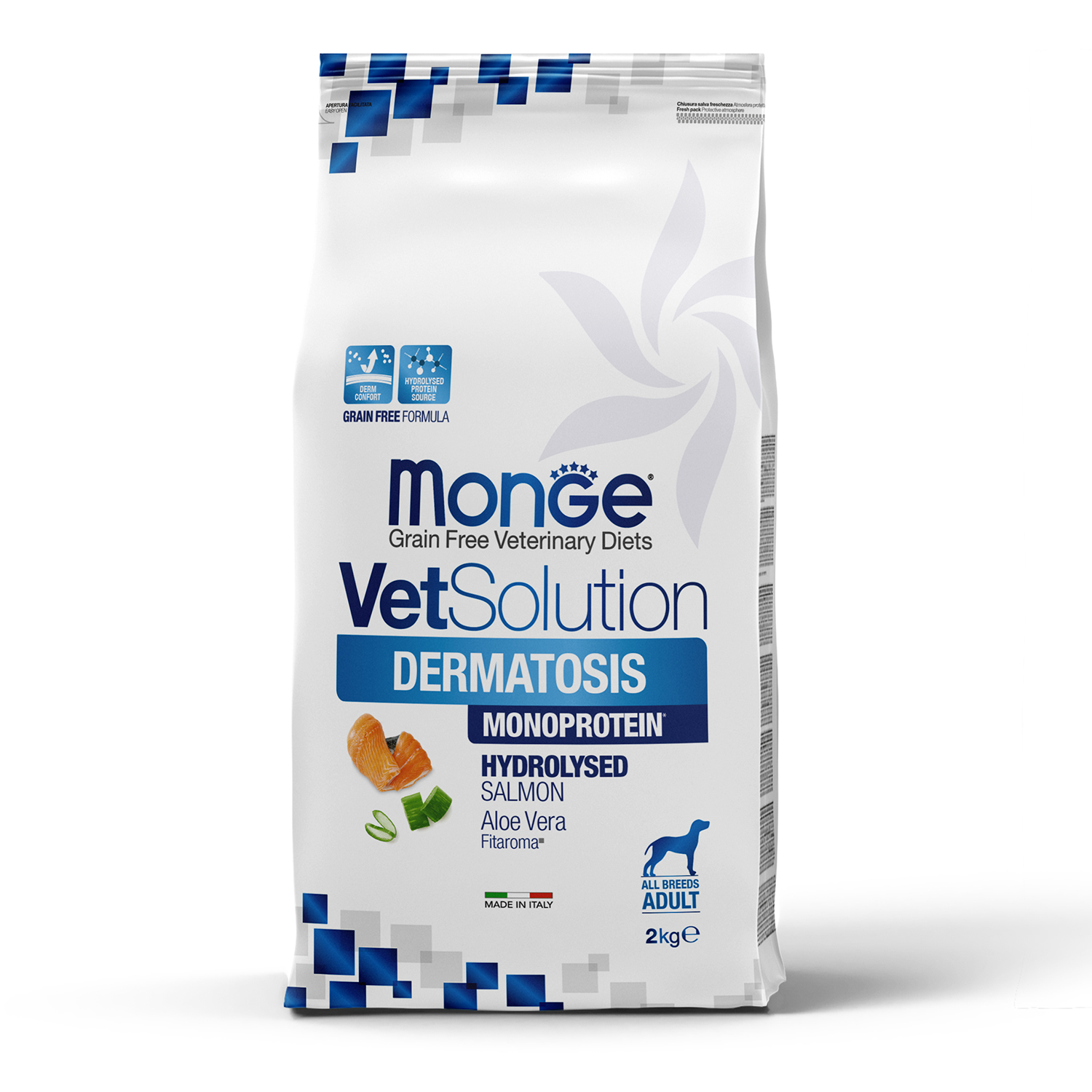 Корм для собак диетический MONGE VetSolution Dog Dermatosis Дерматозис при заболеваниях кожи 2кг - фото 5