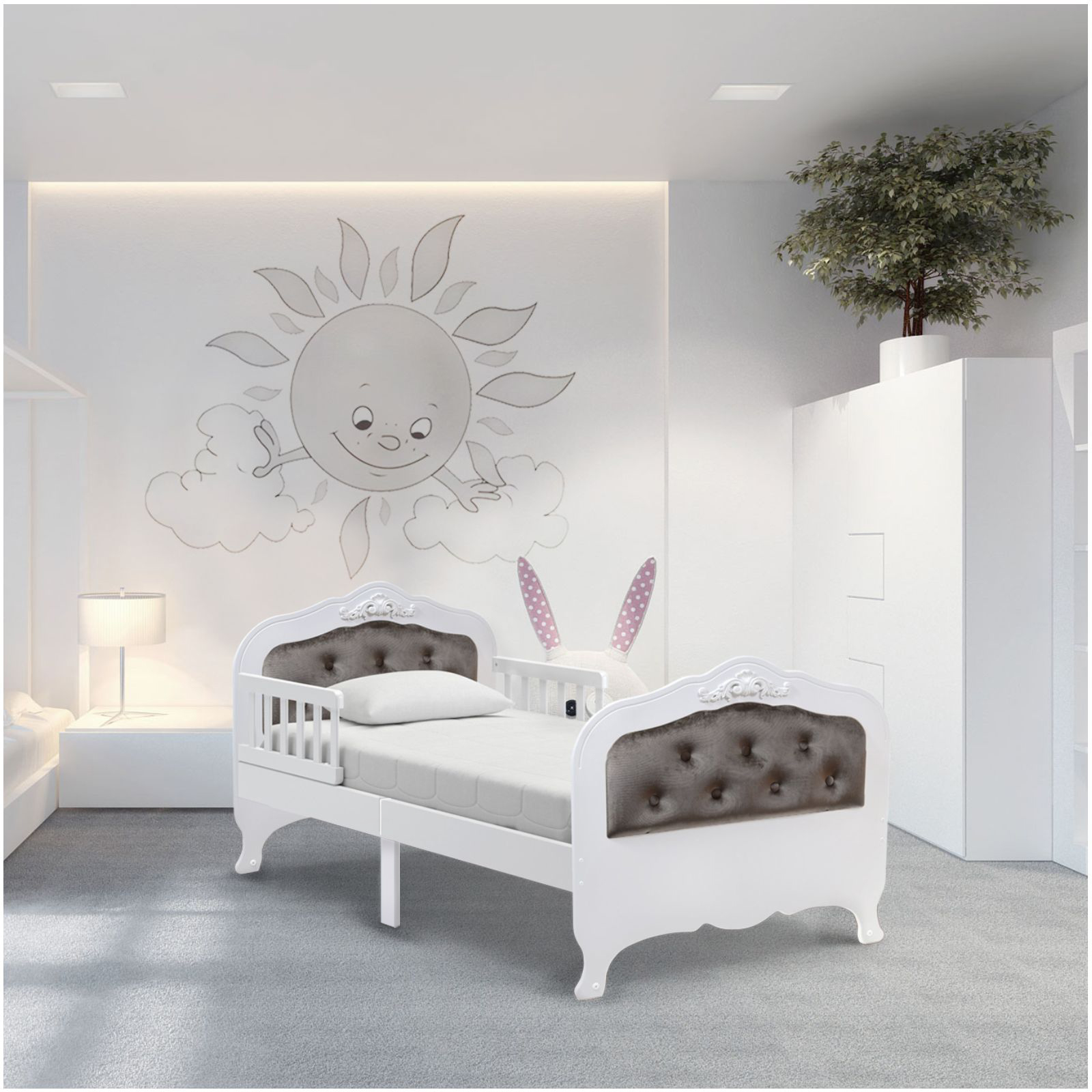 Кровать подростковая Nuovita Fulgore Lux lungo (слоновая кость) - фото 5