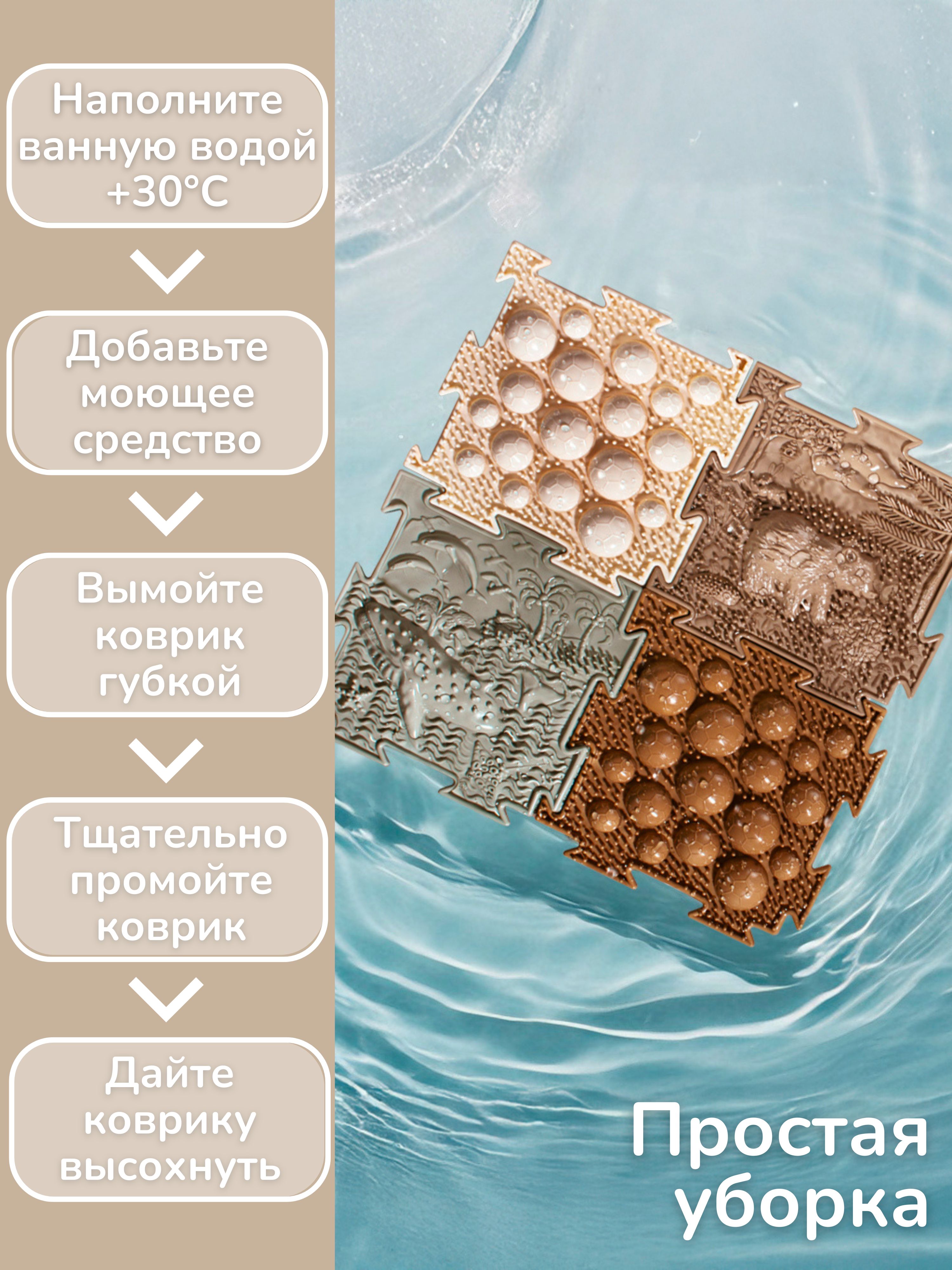 Коврик-пазл Ортодон 18 пазлов 26 x 26 см - фото 8