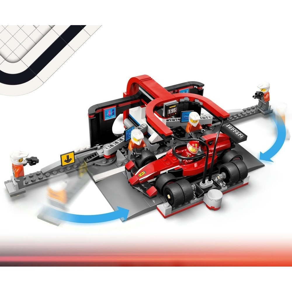 Конструктор LEGO City Формула 1 Питстоп Ferrari Car блочный - фото 5