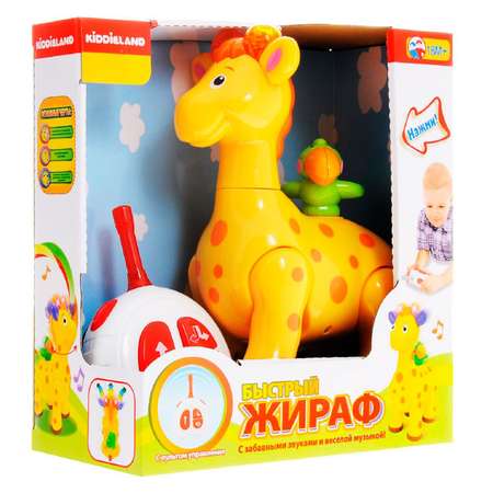 Каталка Kiddieland Жираф (звук,свет)