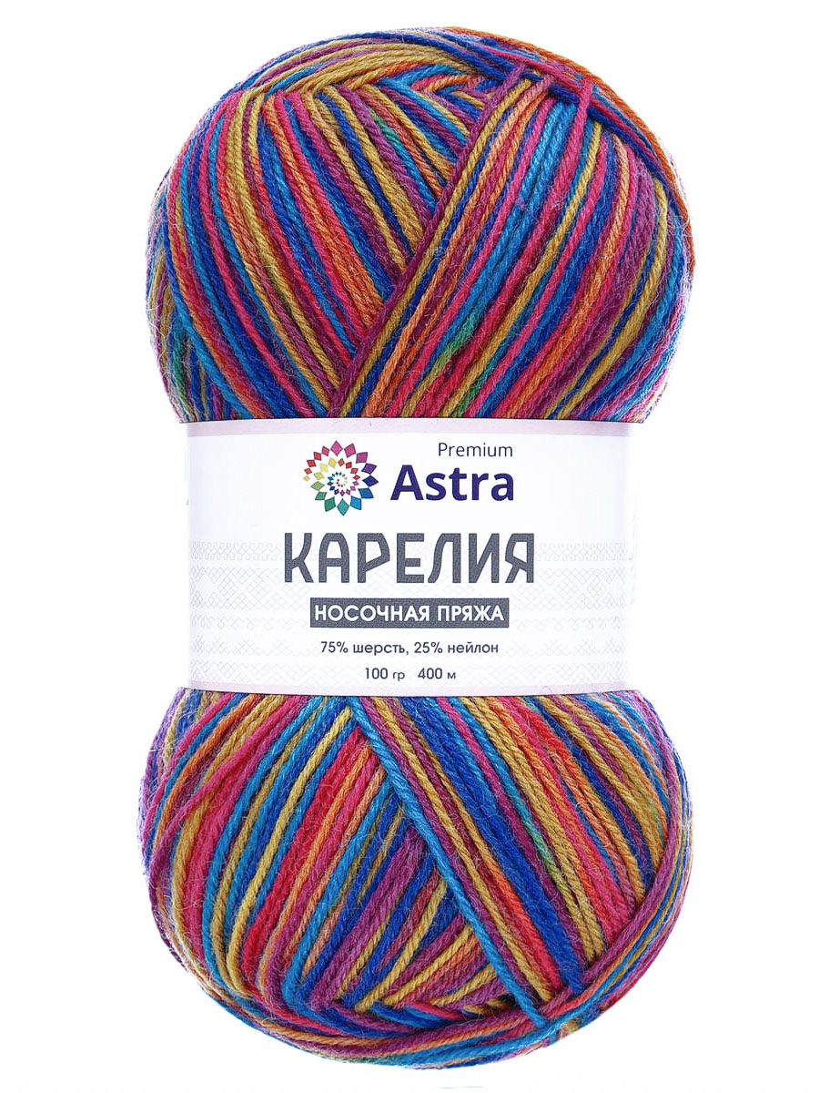 Пряжа для вязания носочная Astra Premium 100г 400м 2шт - фото 6