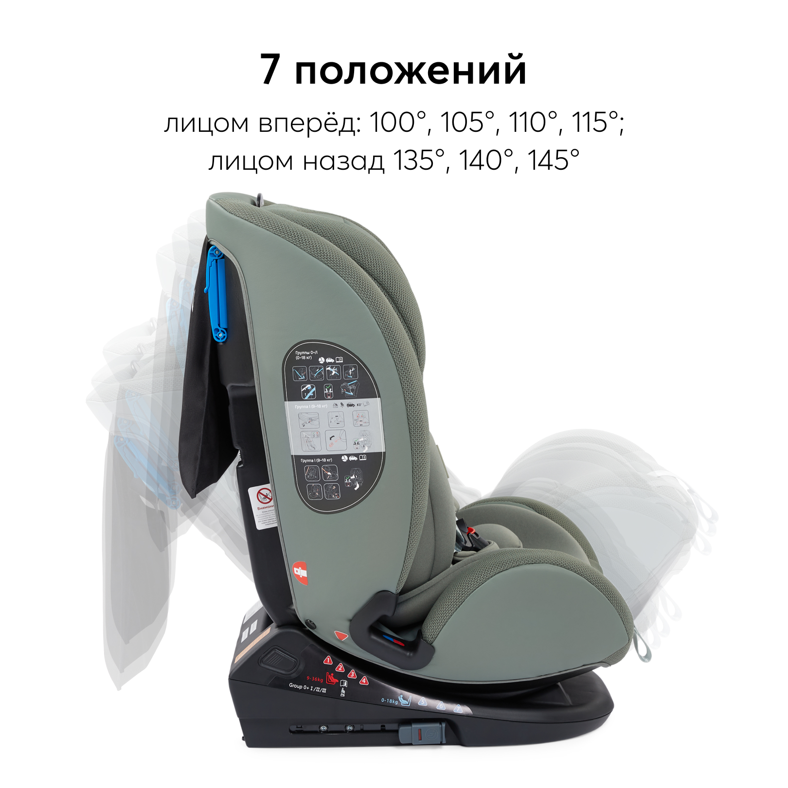 Автокресло Happy Baby Orex Isofix 0+/1/2/3 (0-36 кг) - фото 8
