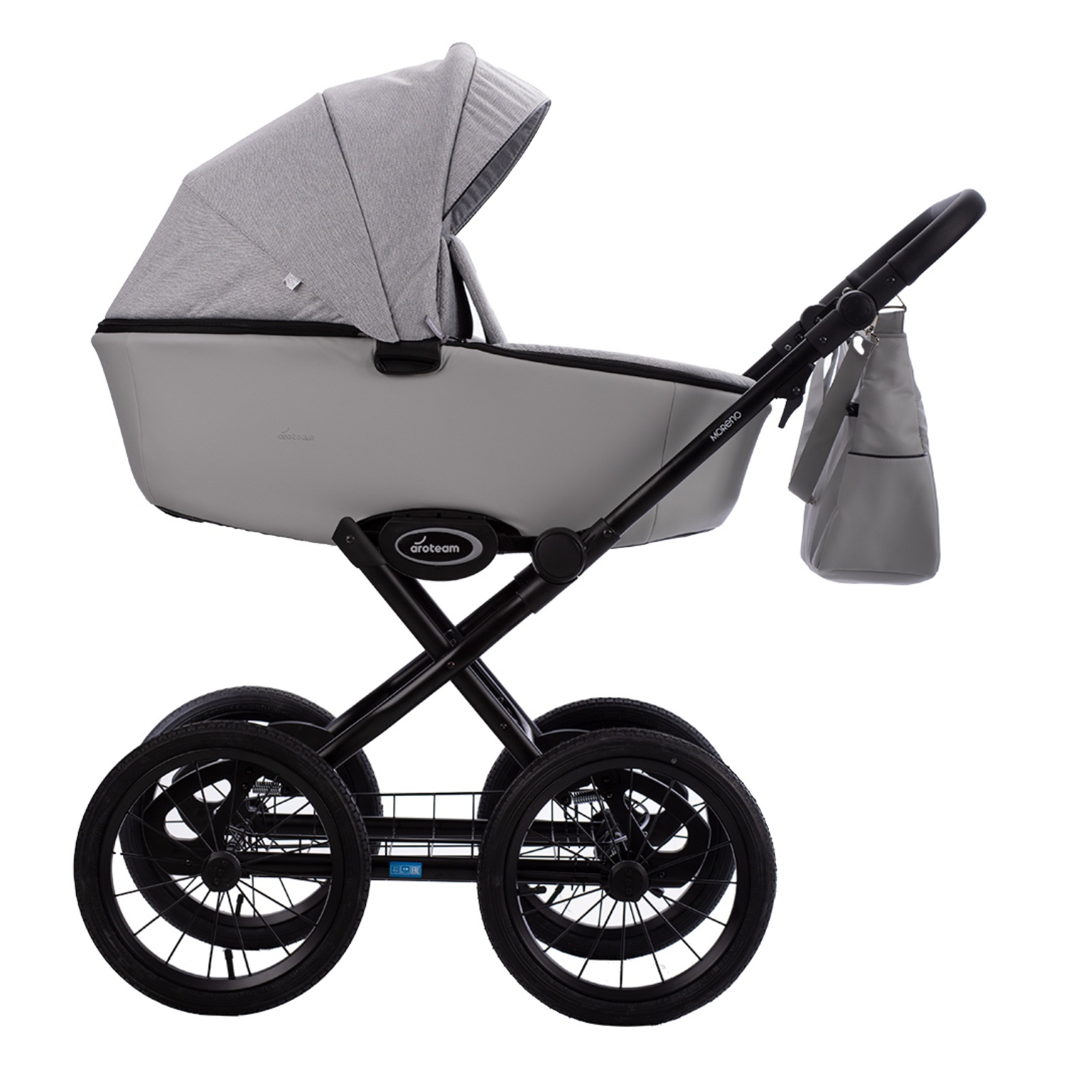 Коляска 2в1 Aroteam Moreno SL 03 серый - фото 2