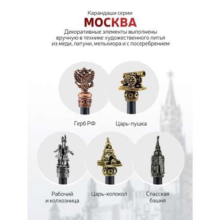 Карандаши чернографитные Кольчугинский мельхиор 1 шт.