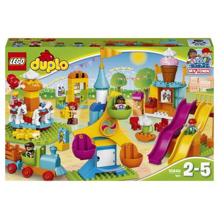 Конструктор LEGO DUPLO Большой парк аттракционов блочный