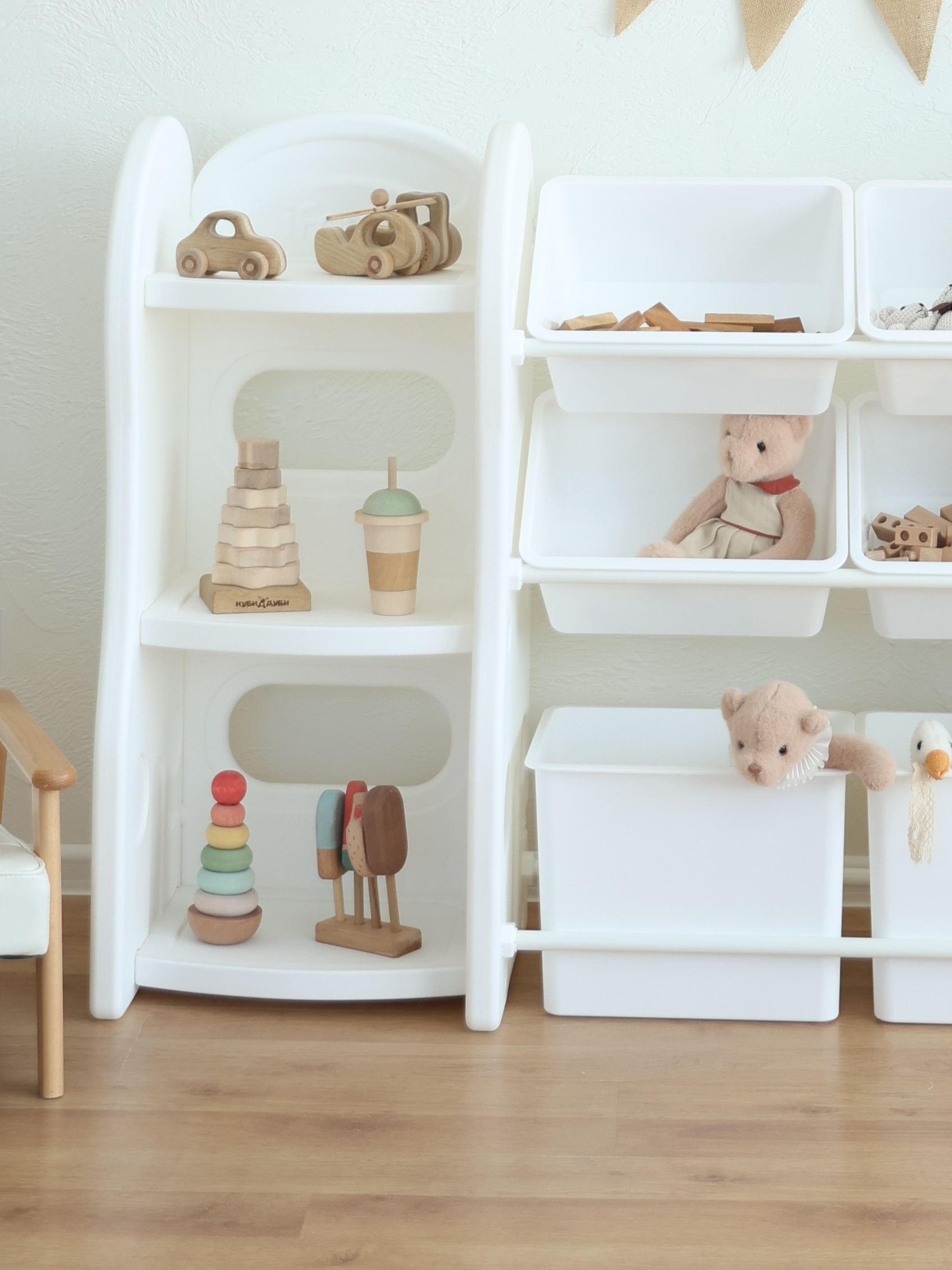 Стеллаж для игрушек Ifam Organizer-4 белый - фото 8