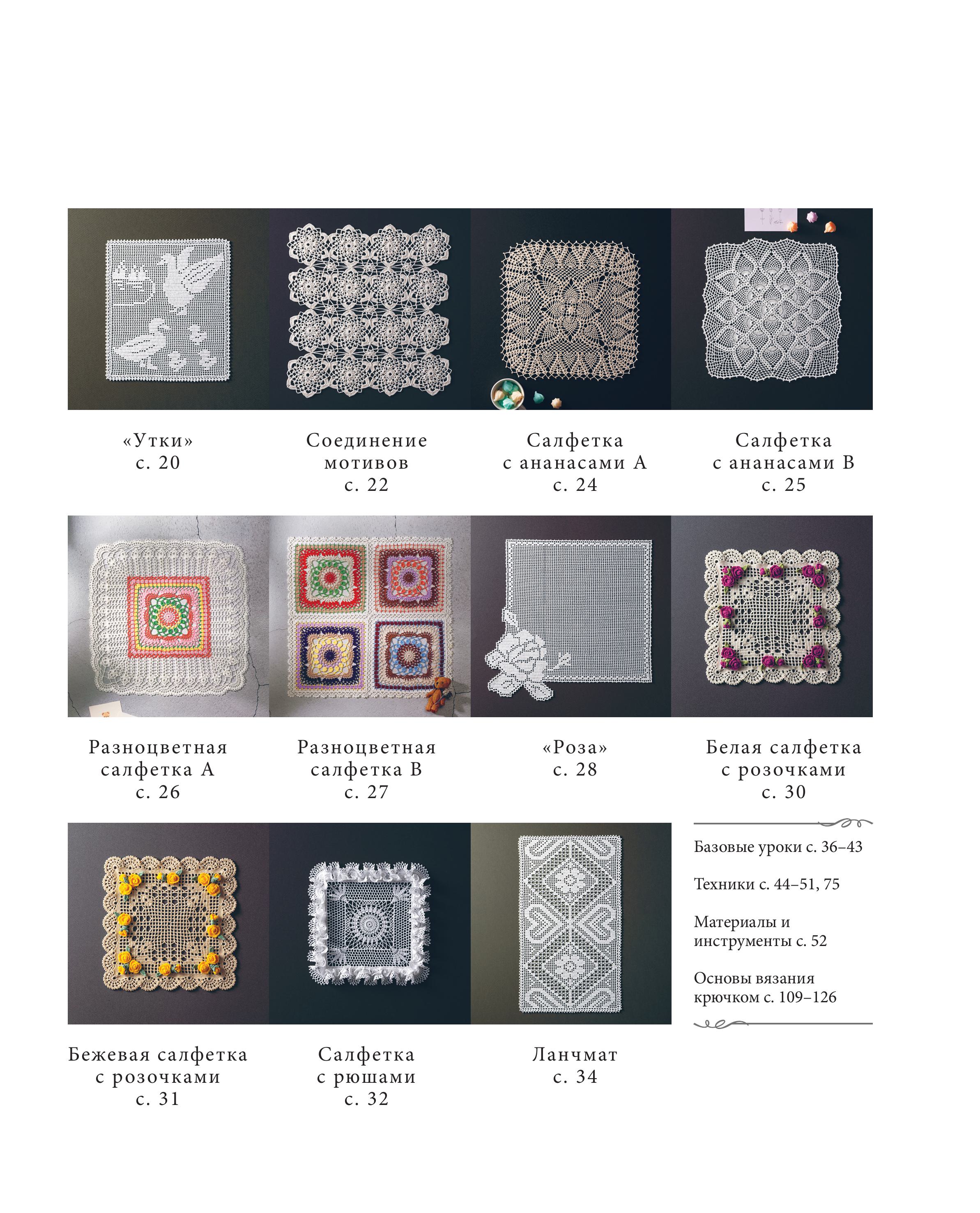 Книга БОМБОРА Японское ажурное вязание. Квадратные салфетки - фото 3