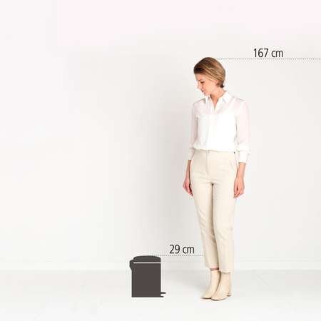 Бак мусорный Brabantia NewIcon с педалью красный 5л 112089