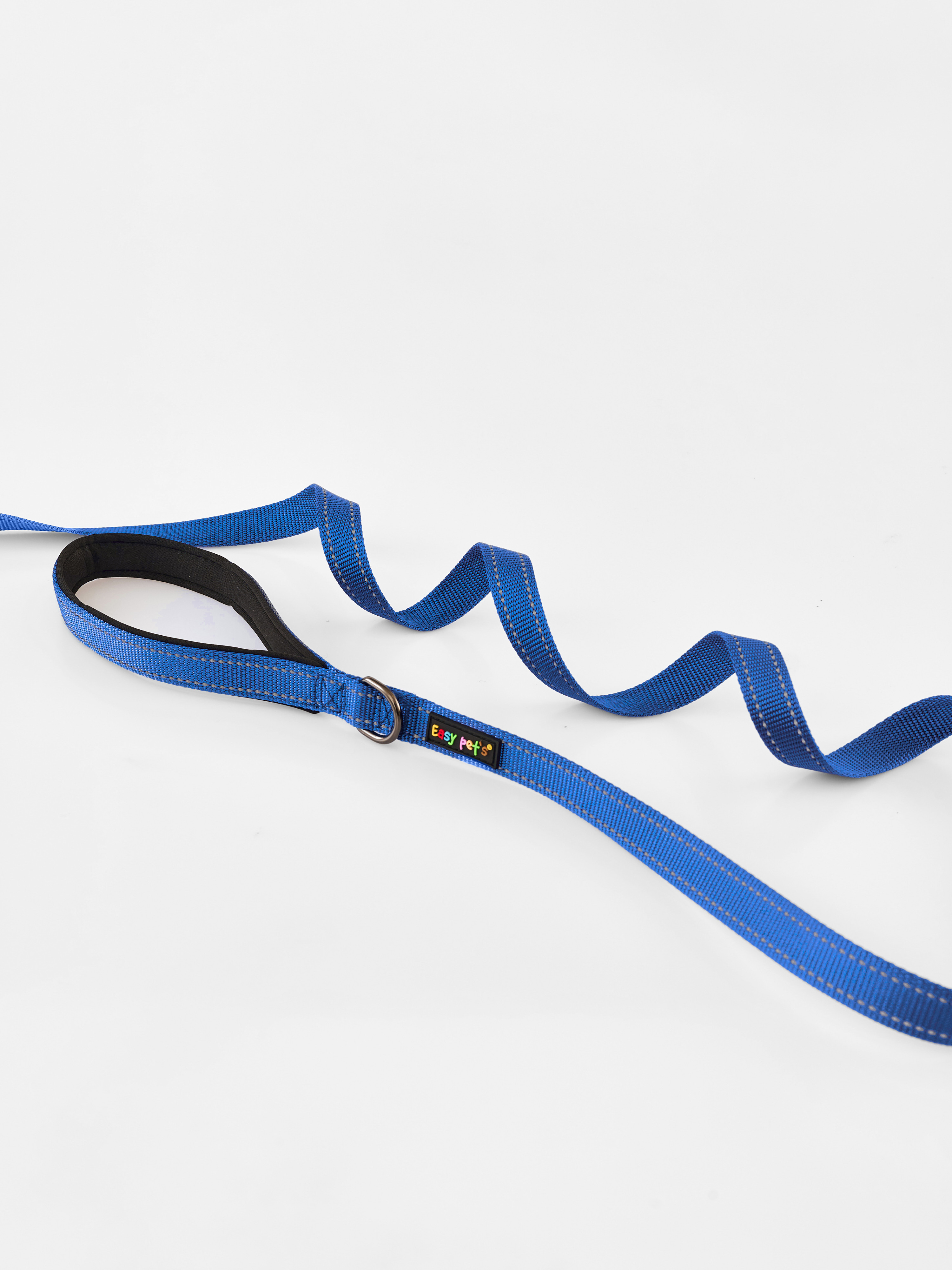 Поводок для собак с неопреновой ручкой Easy Pets 211 цвет Синий р-р L 2,5см 210см - фото 12