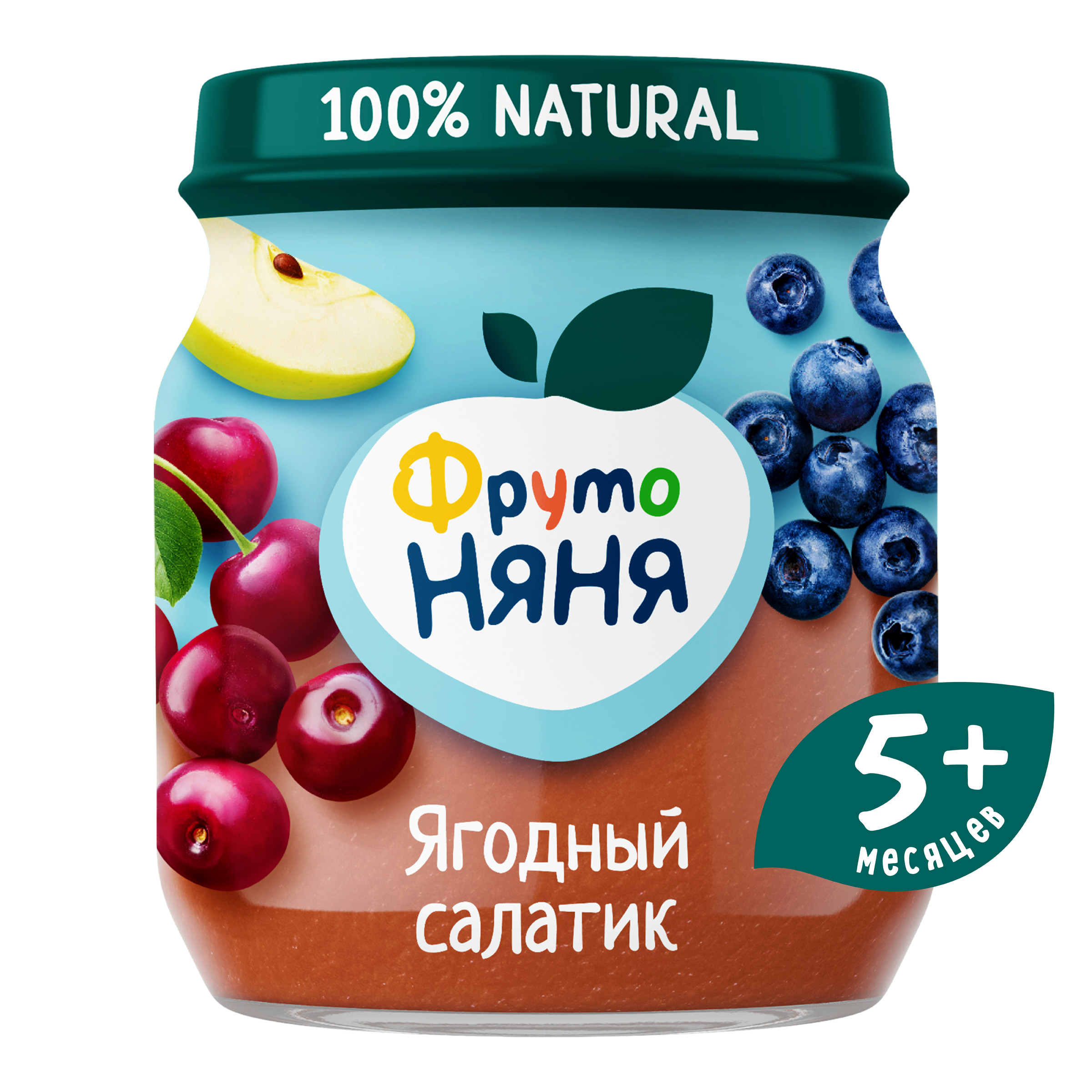 Пюре ФрутоНяня Ягодный салатик с 5 мес 100 г - фото 1