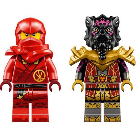 Конструктор LEGO NINJAGO Kai and Rass Car Bike Battle блочный