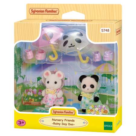Игровой набор Sylvanian Families Малыши на прогулке под дождем