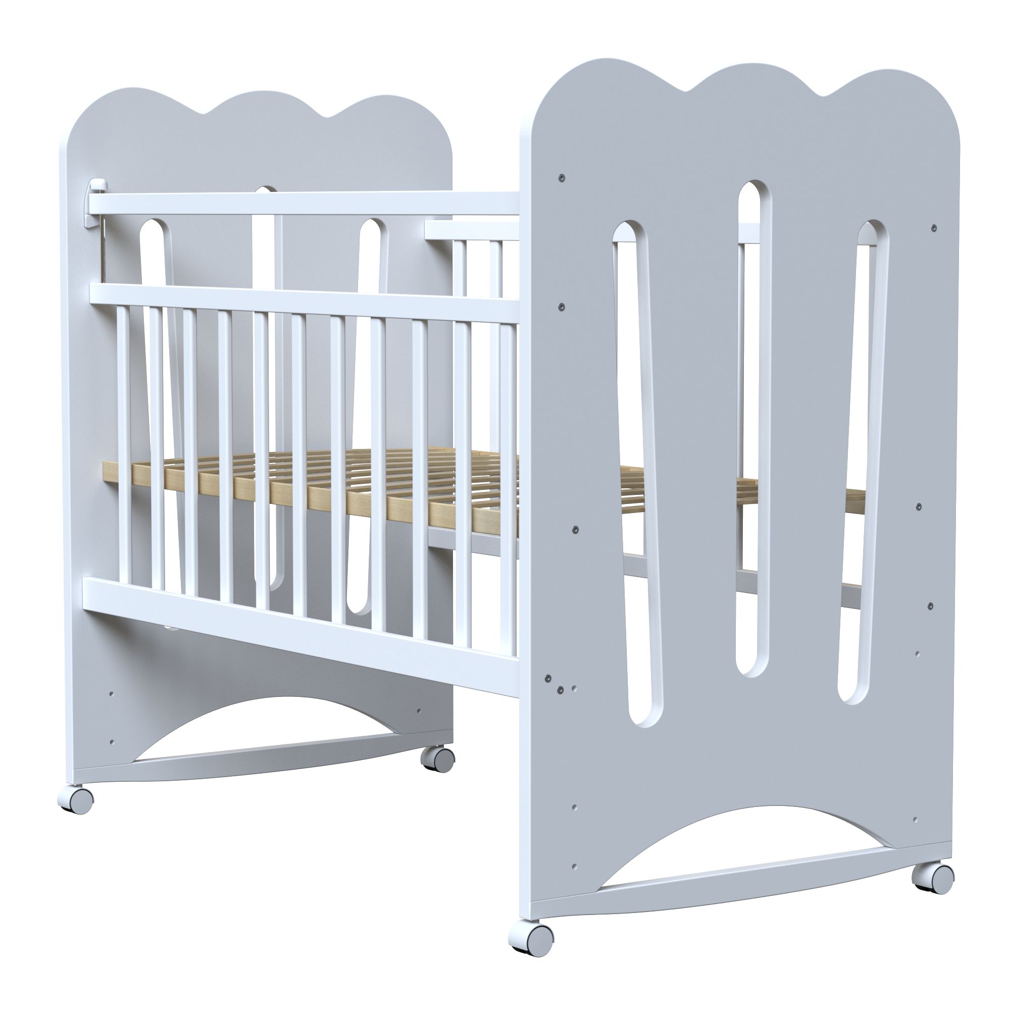 Детская кроватка ВДК, (белый) - фото 2