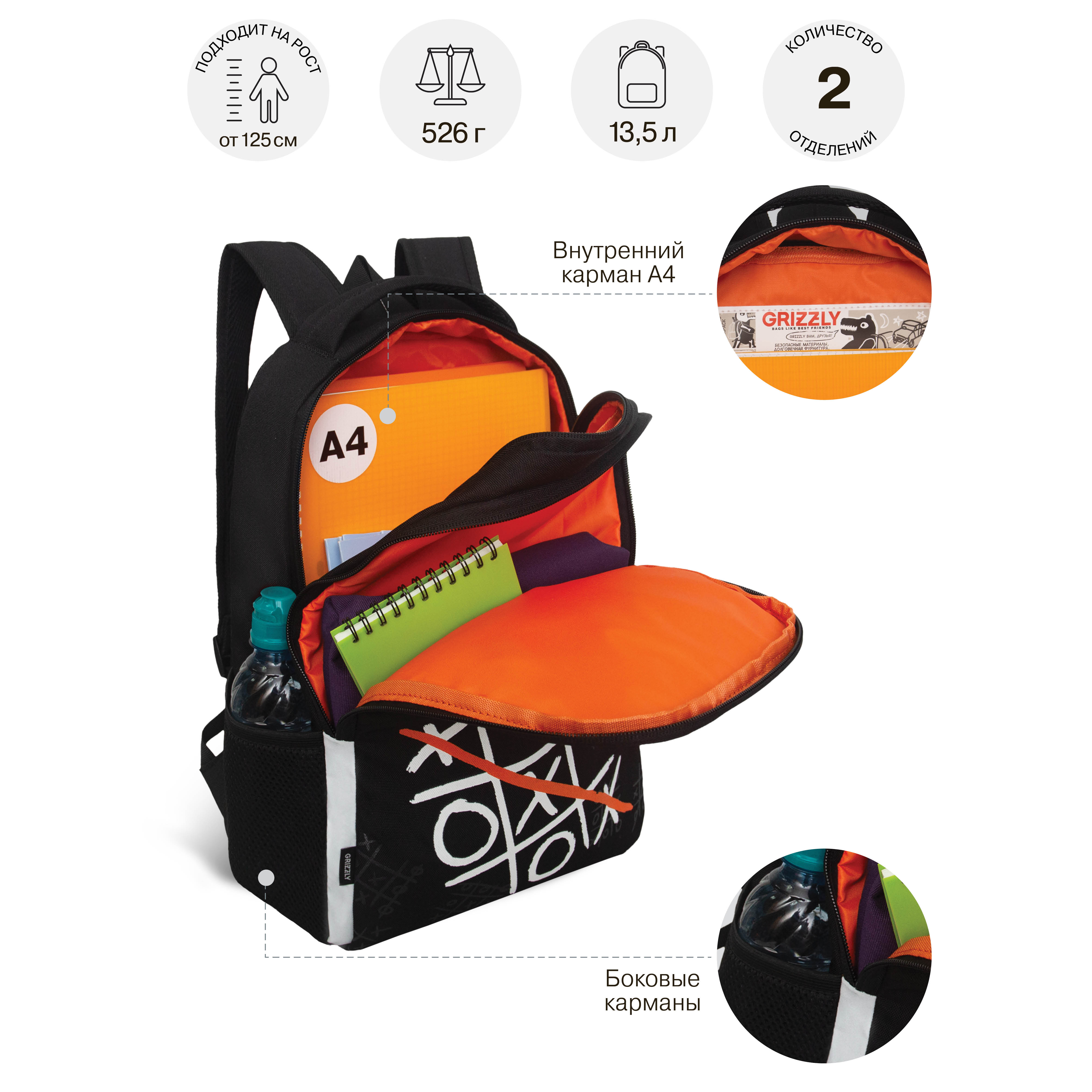 Рюкзак Grizzly Игра - фото 7