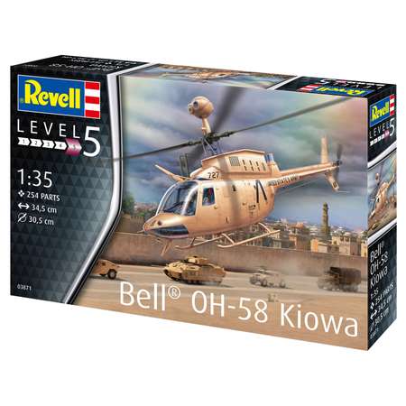 Сборная модель Revell Американский лёгкий вертолёт OH-58 Kiowa