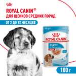 Корм для щенков влажный ROYAL CANIN Medium Puppy средних пород в возрасте до 12 месяцев соус 100 г