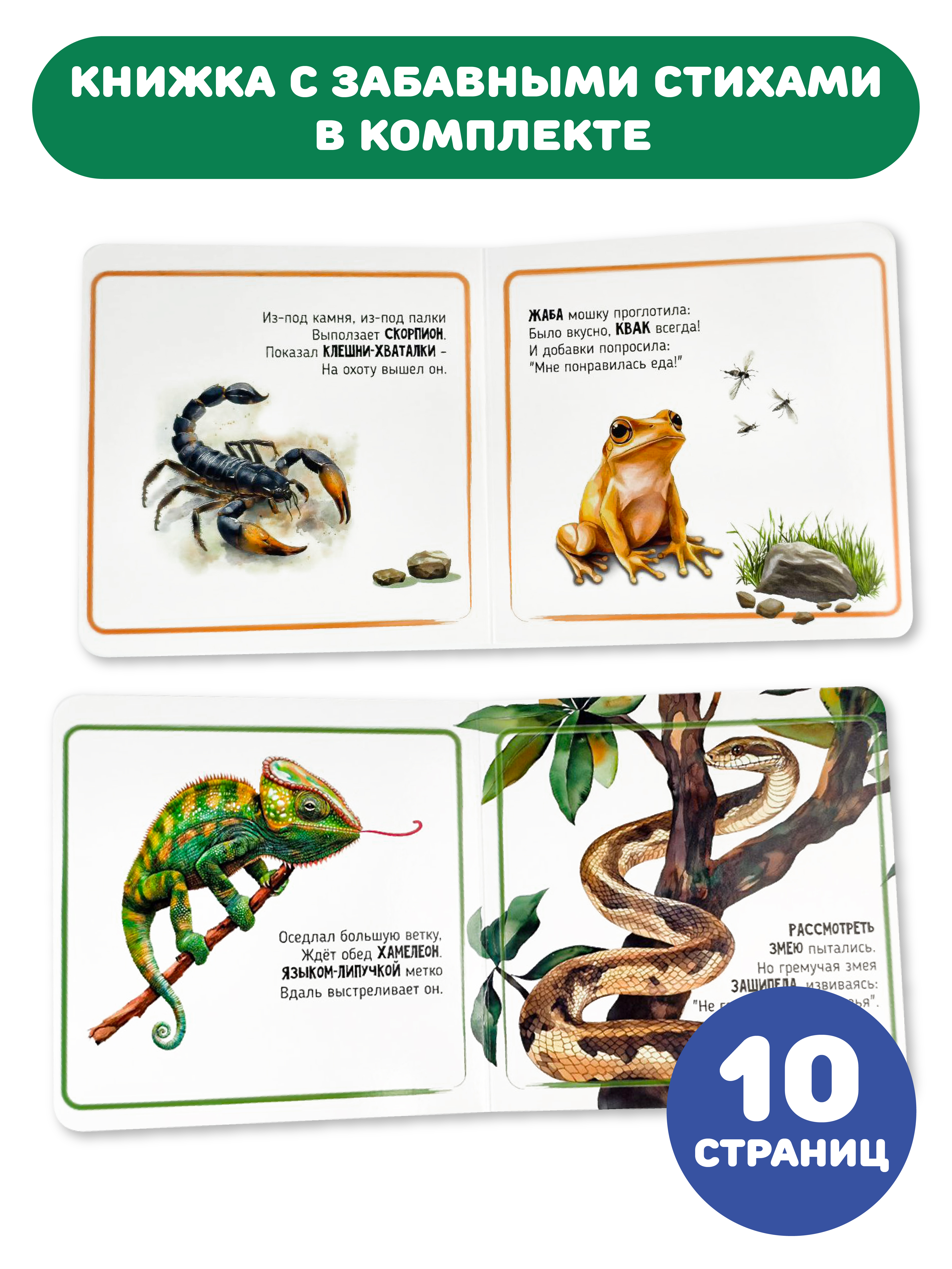 Пазл Счастье внутри Животные в террариуме напольный - фото 6