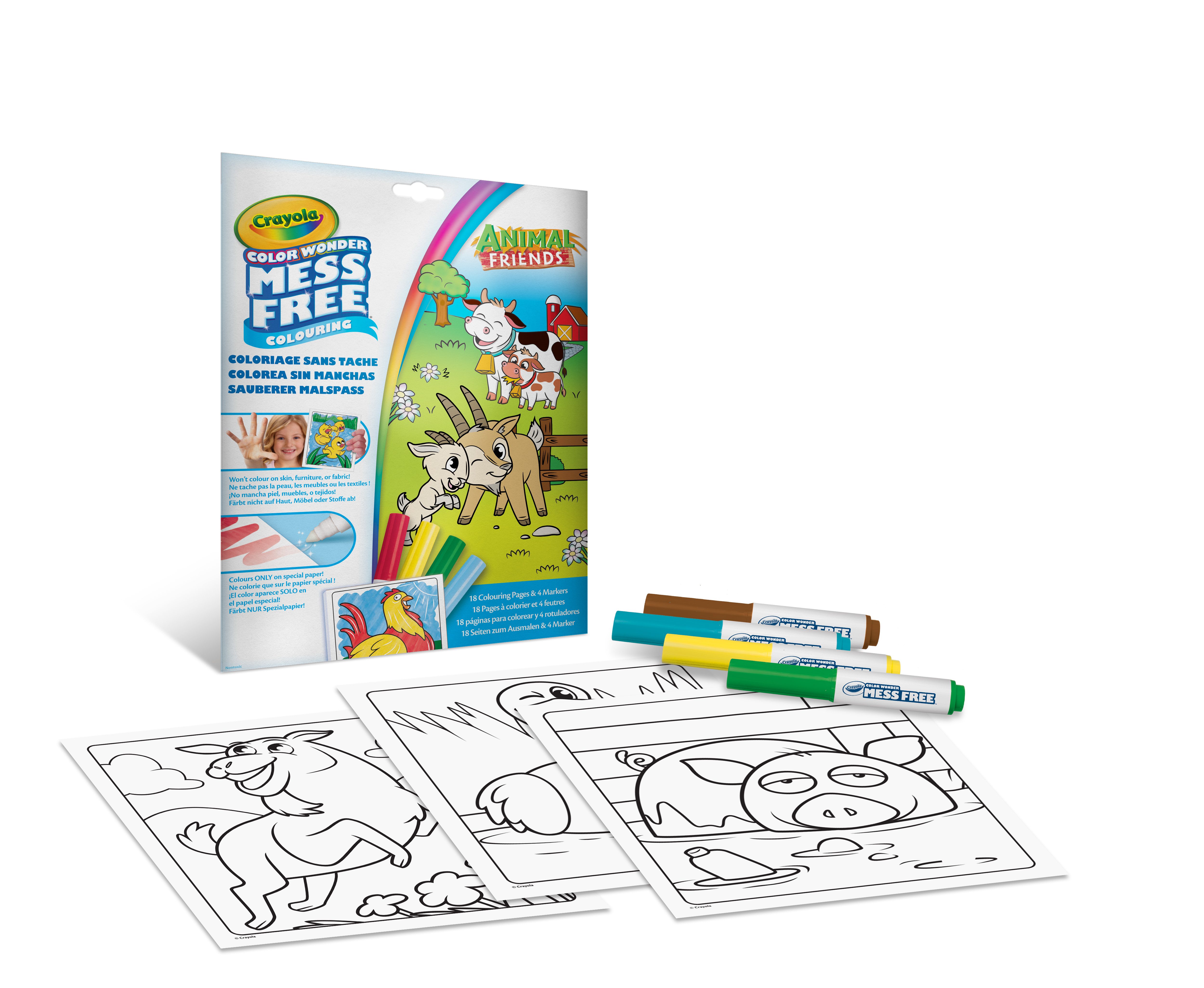 Раскраска с фломастерами Color Wonder Crayola Ферма - фото 1