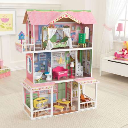 Домик для кукол KidKraft с мебелью