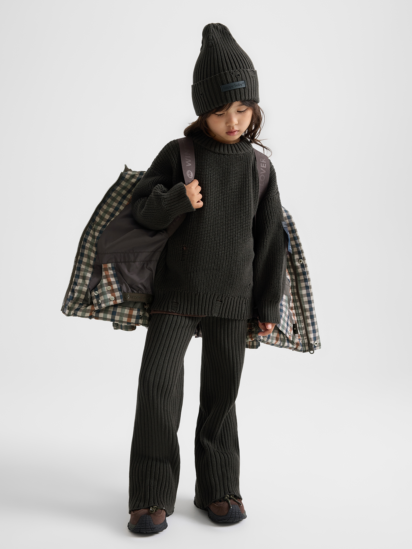 Пуховик Happy Baby 89109-1_dark-brown - фото 3