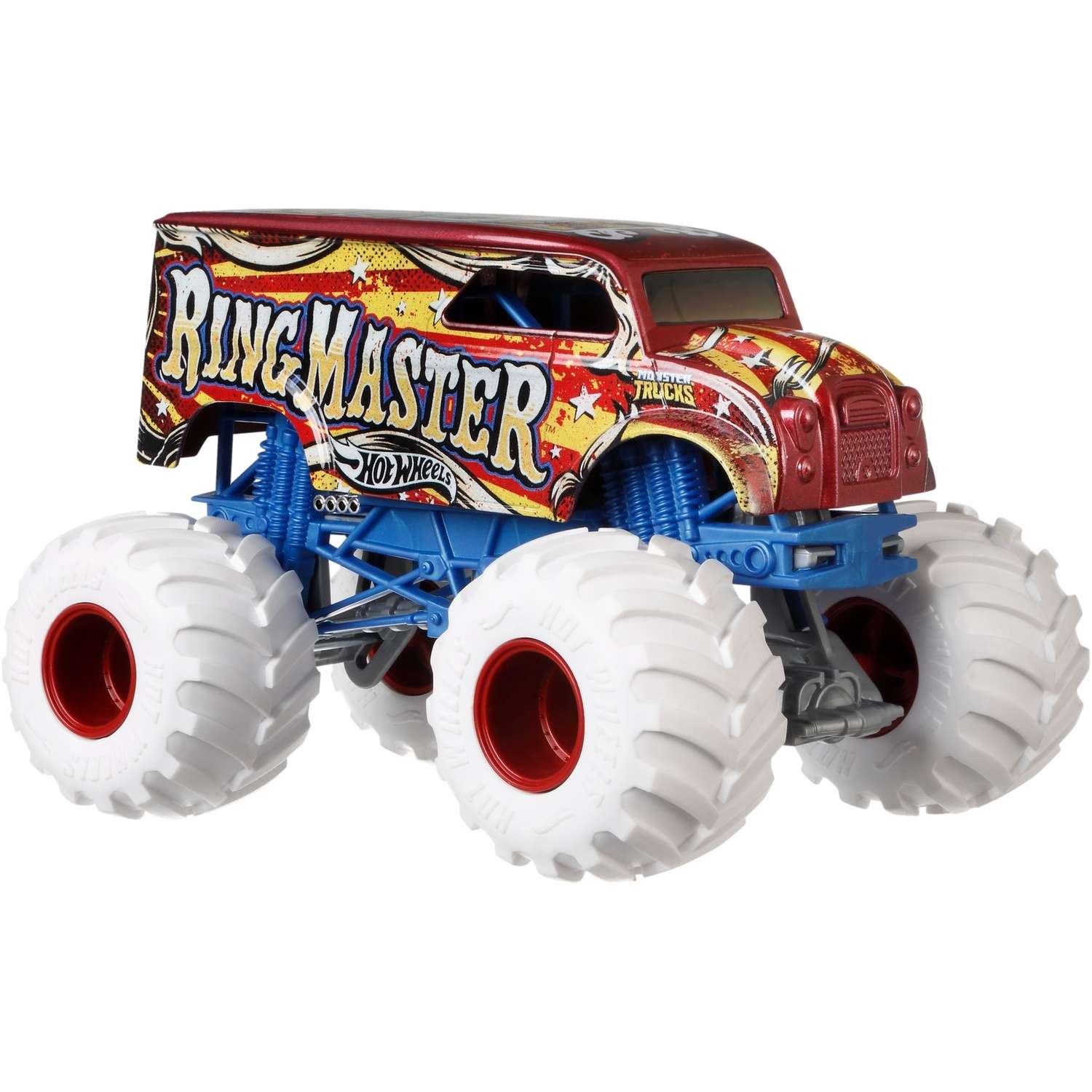Автомобиль Hot Wheels Monster Tracks Мастер ринга 1:24 FYJ83 - фото 1